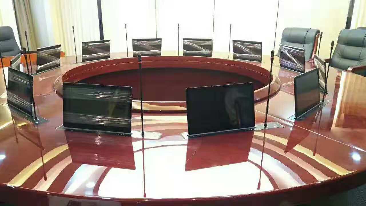 圓形會(huì)議桌升降器帶話筒