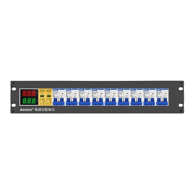 奧盛 機(jī)柜電源PDU 機(jī)柜架頂2U配電單元電表 交直流模塊配電盤 防雷 正泰