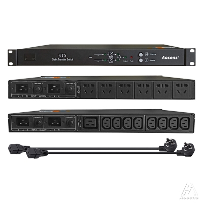 AS-STS 單相1U 10A16A靜態(tài)雙電源切換器220V 可控硅模組